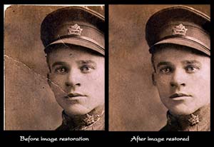 photo restoration example